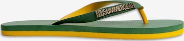SummerGear Huisschoen 'Teenslipper Regular Fit' in Groen: voorkant