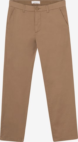 Regular Pantalon chino 'BIRCH' KnowledgeCotton Apparel en marron : devant