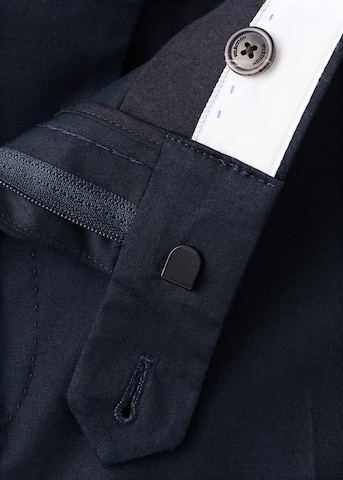 MANGO MAN Slim fit Pleated Pants 'Bay' in Blue
