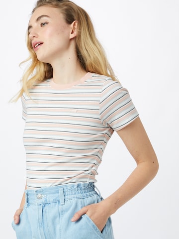 T-shirt 'SS Rib Baby Tee' LEVI'S ® en beige : devant