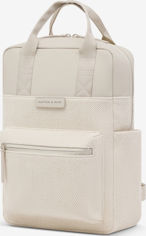 Kapten & Son Rucksack 'Bergen Small' in Weiß: Vorderseite
