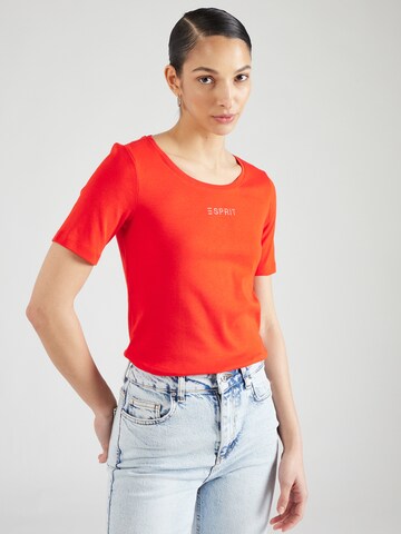 T-shirt ESPRIT en rouge : devant