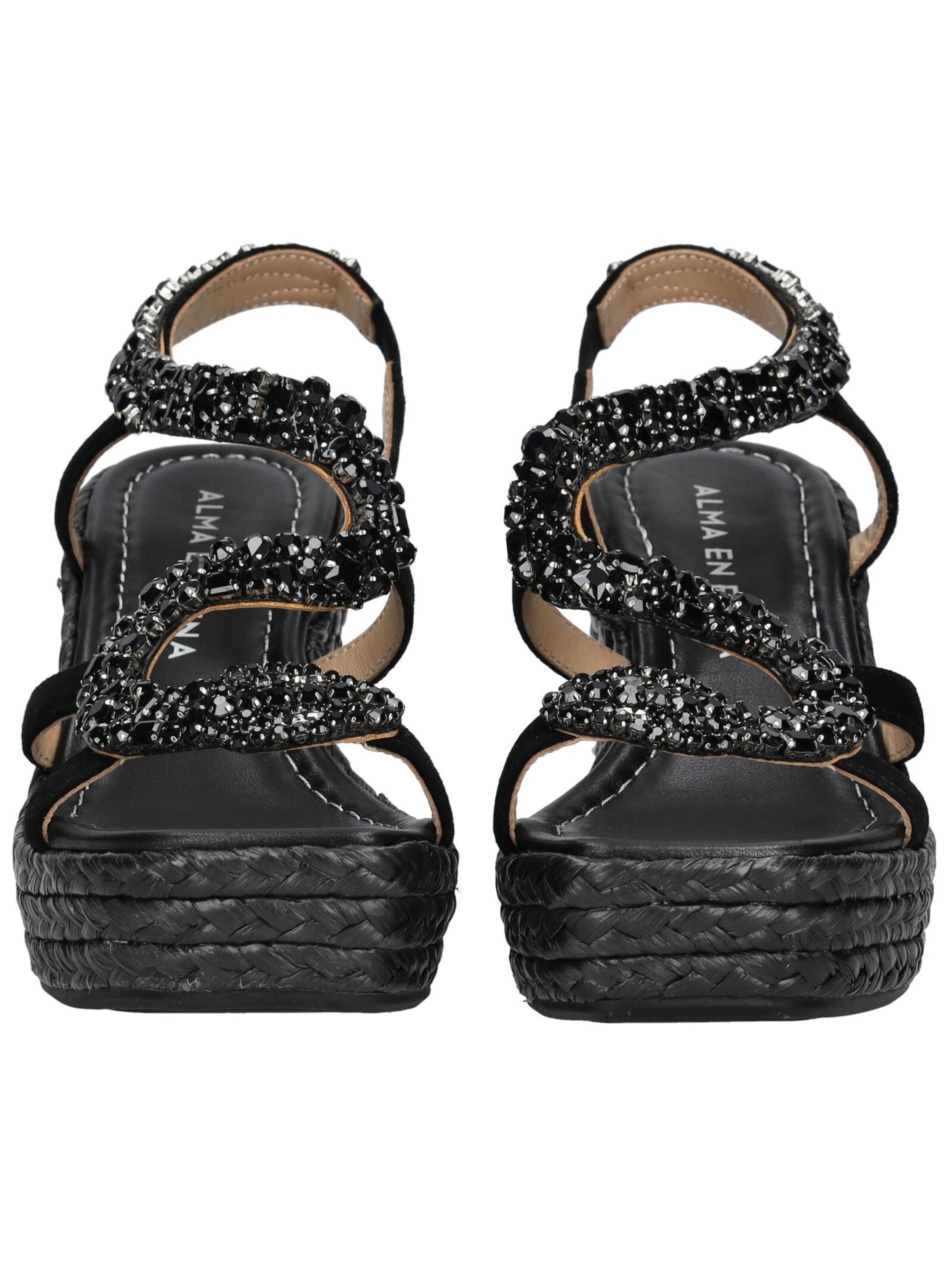 Alma En Pena Sandale in Schwarz