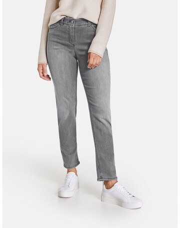 GERRY WEBER Slimfit Jeans 'Best4me' in Grau: predná strana