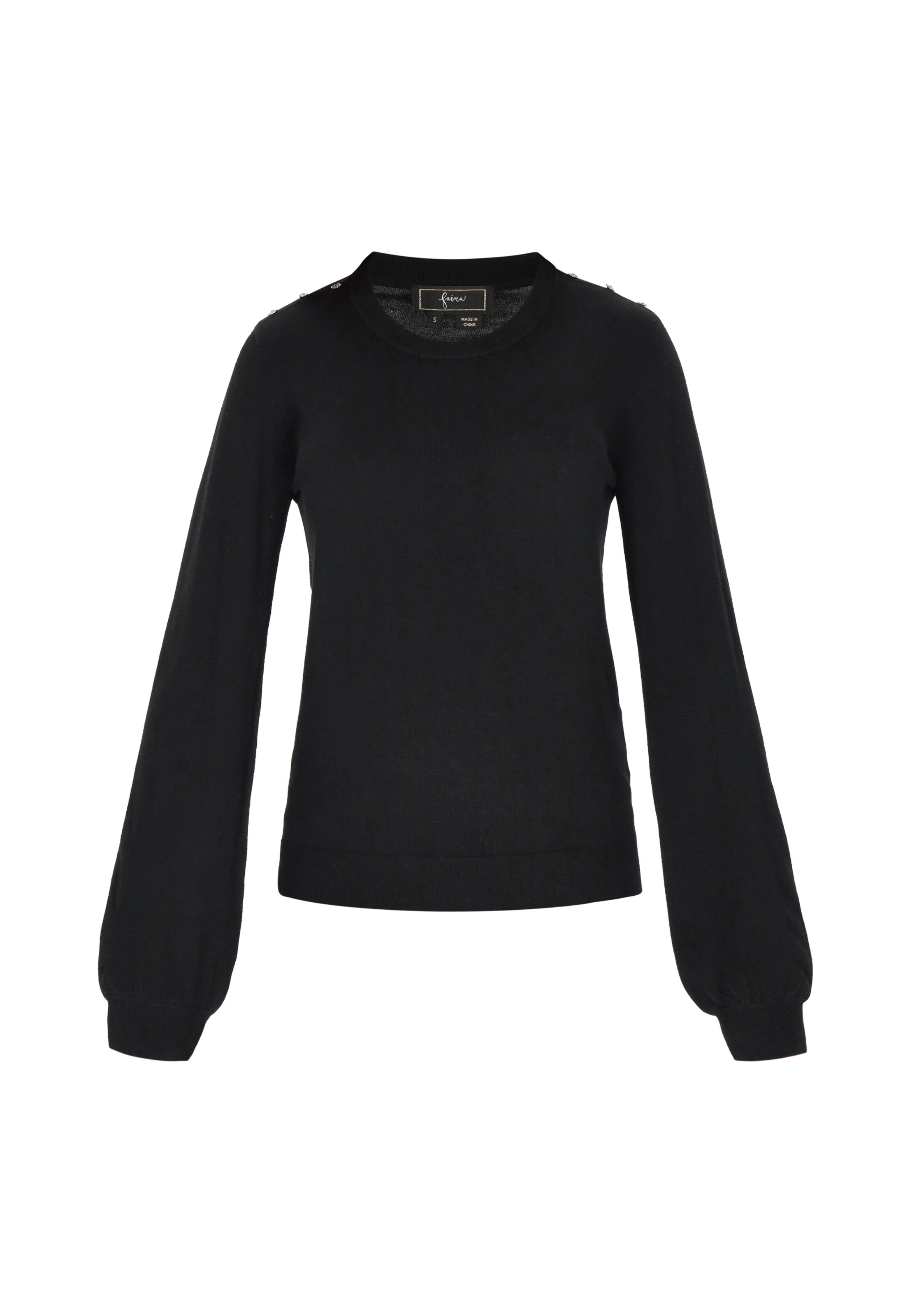 faina Sweater in Black: front