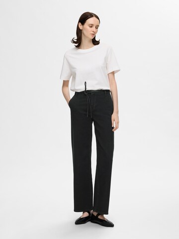 SELECTED Wide leg Jeans in Zwart