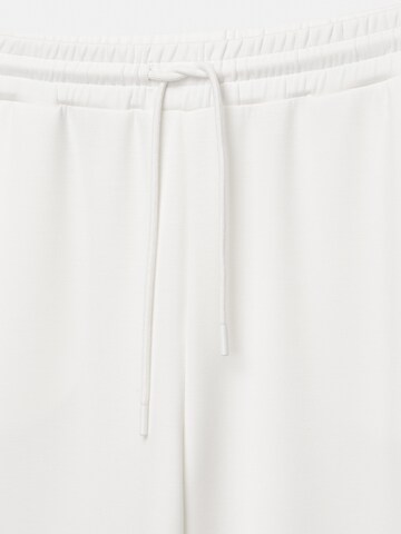 Pull&Bear Wide leg Broek in Wit