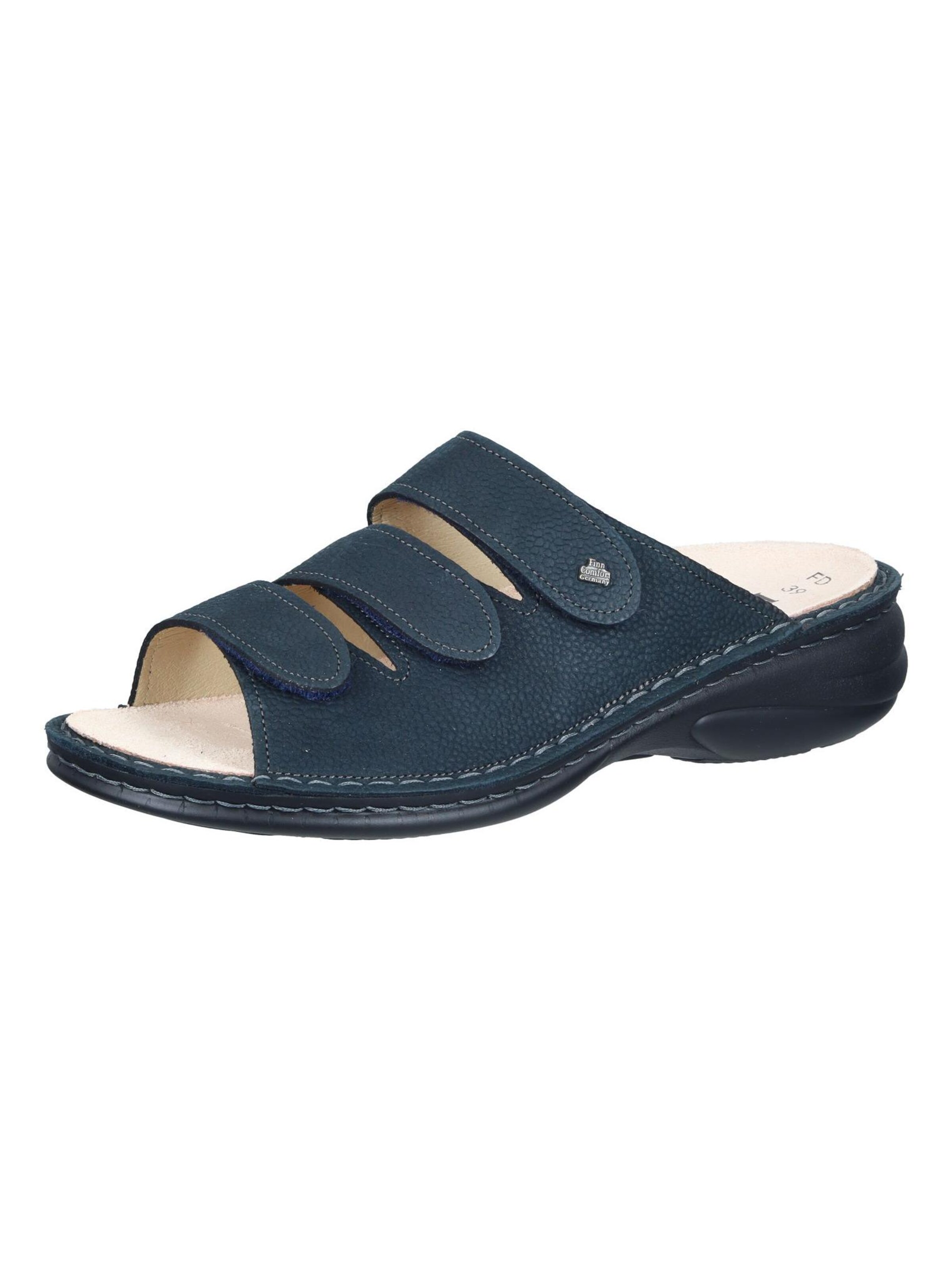 Finn Comfort Mules in Blue: front