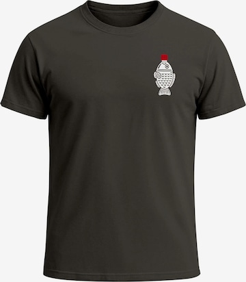 Neverless Shirt 'Soy Sauce' in Grey: front