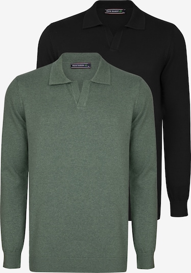 Felix Hardy Neulepaita värissä khaki / musta, Tuotenäkymä