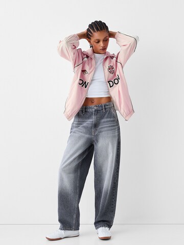 Veste mi-saison Bershka en rose