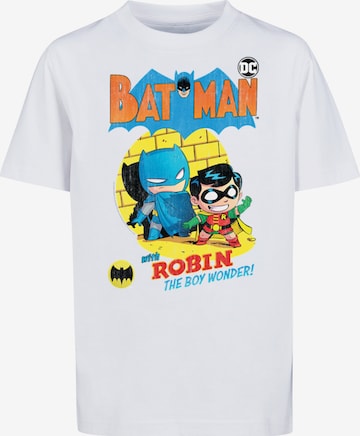 F4NT4STIC Shirt 'Super Friends Batman The Boy Wonder and Batman' in Wit: voorkant