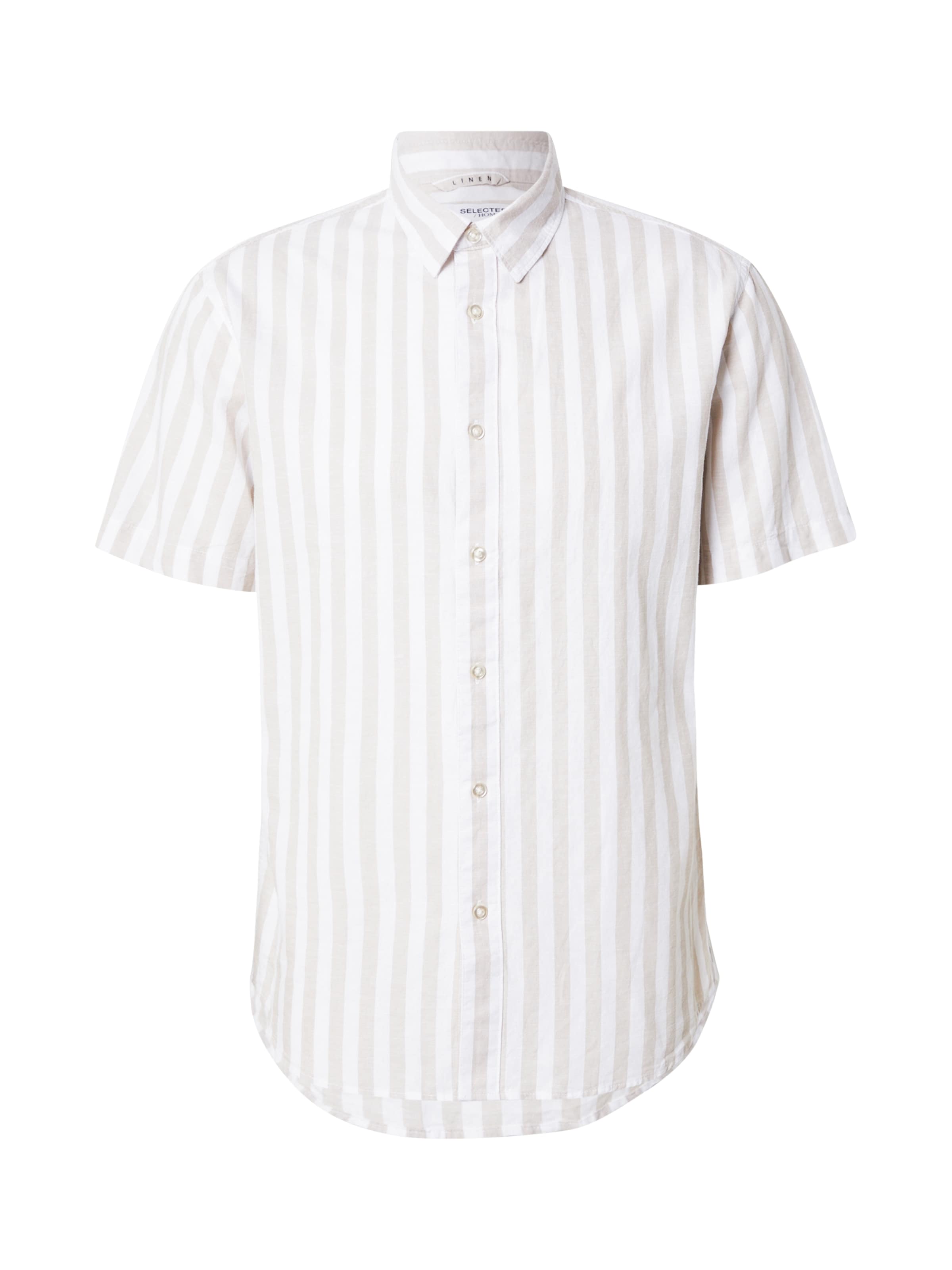 SELECTED Рубашка в Бежевый: спереди