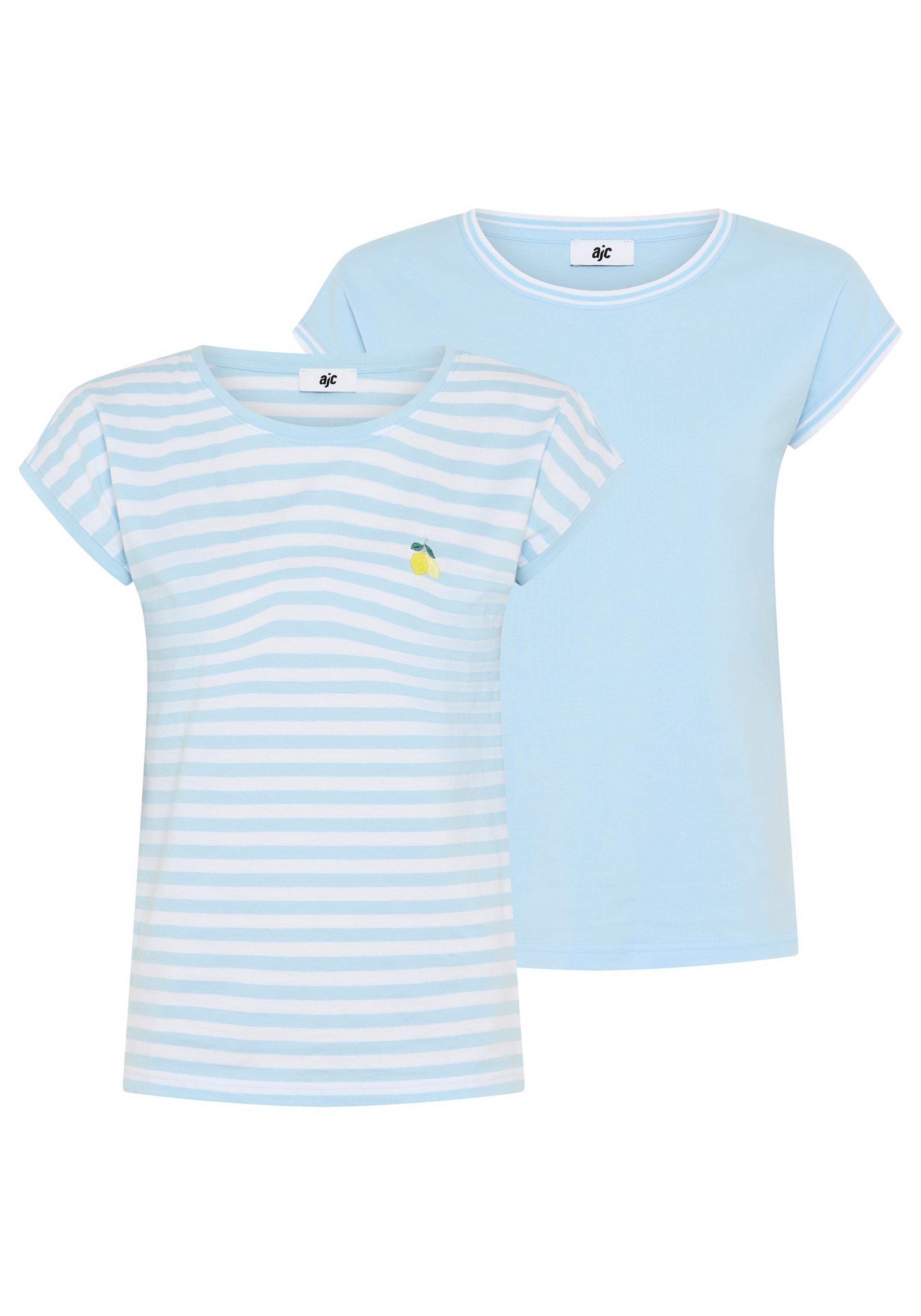 AJC Shirt in Blau: Vorderseite
