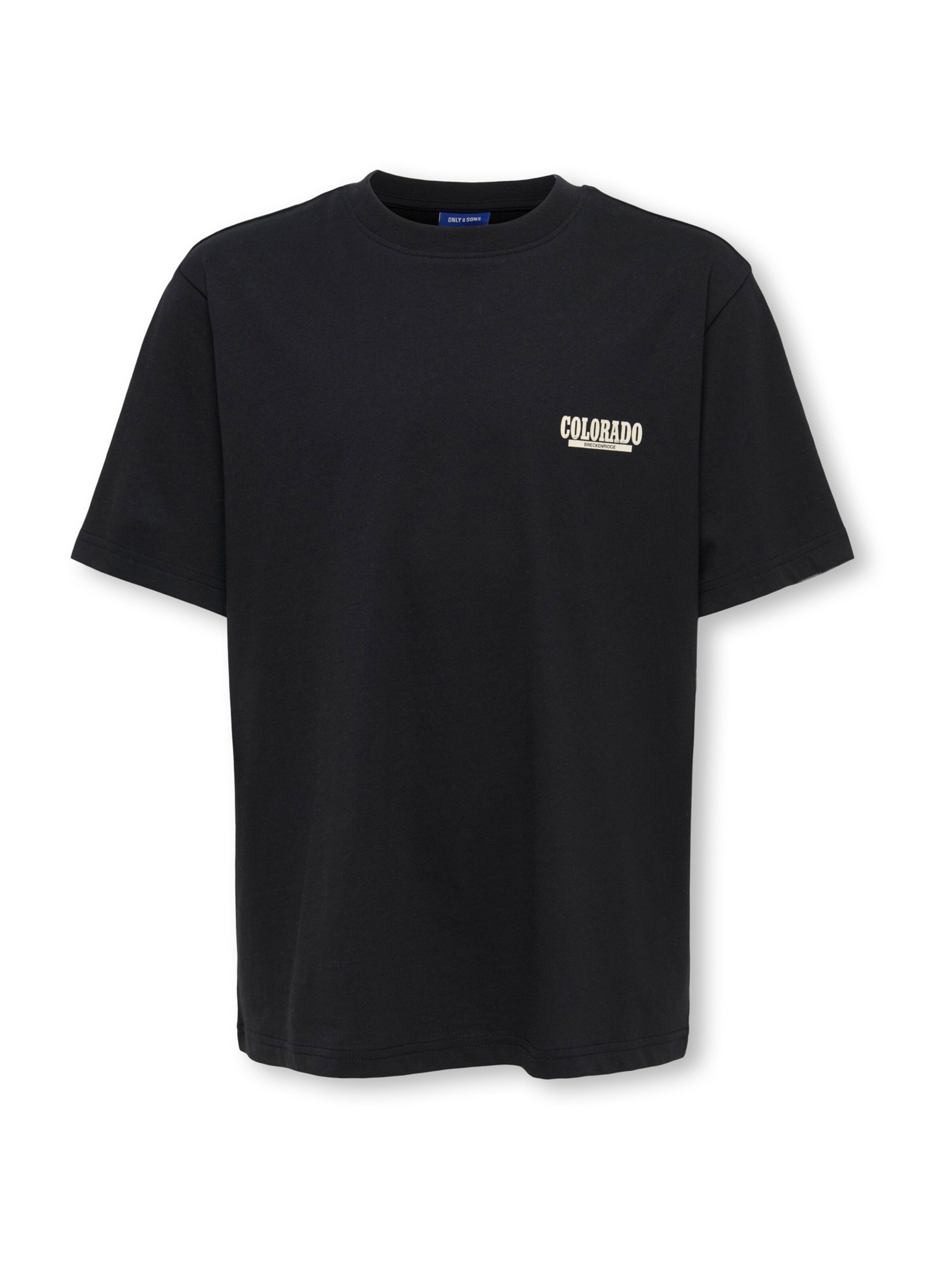Only & Sons JuniorMajica 'OSJAXEL SKI' - crna boja: prednji dio