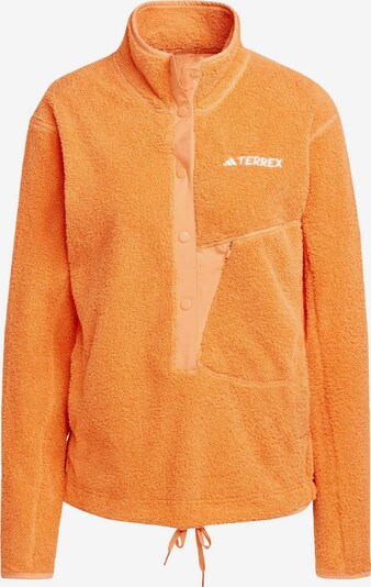 ADIDAS TERREX Sportief sweatshirt 'XPLORIC' in de kleur Oranje / Wit, Productweergave