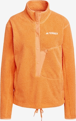 ADIDAS TERREX Athletic Sweatshirt 'XPLORIC' in Orange: front