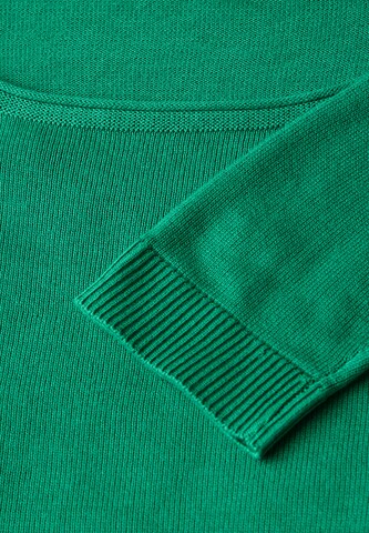 STREET ONE Weicher Strickpullover in Grün