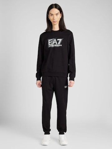 EA7 Emporio Armani - Fato de jogging em preto: frente