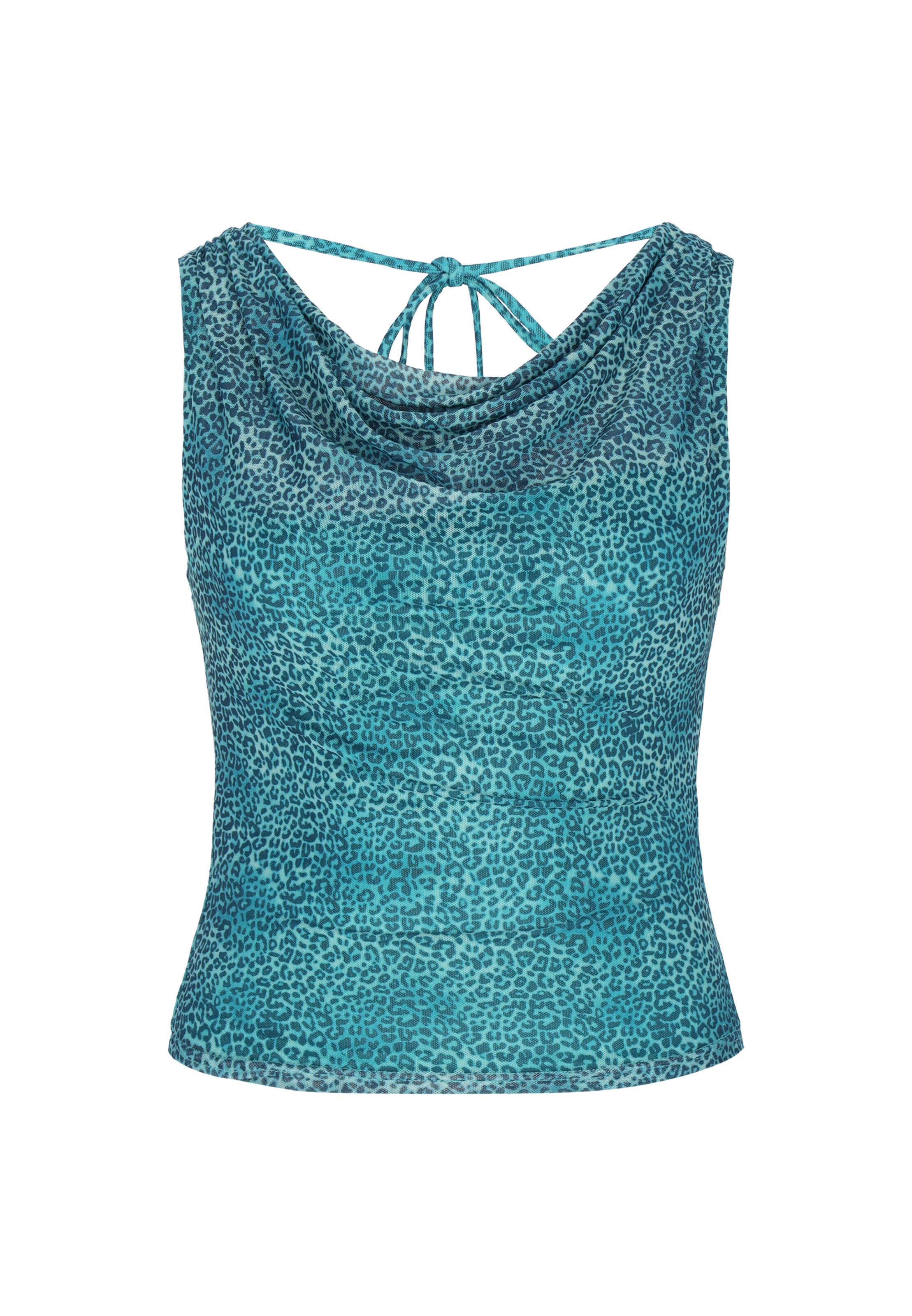 MYMO - Top en azul: frente