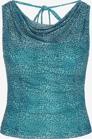 MYMO - Top en azul: frente