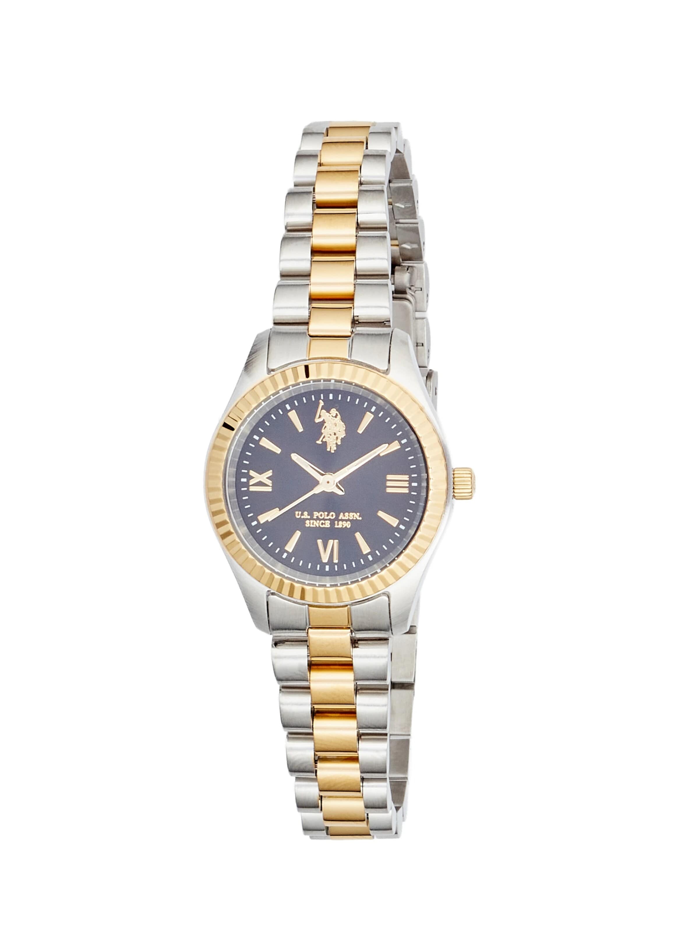 U.S. POLO ASSN. - Reloj analógico 'Charlotte' en negro: frente