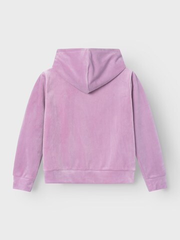 NAME IT Zip-Up Hoodie in Purple