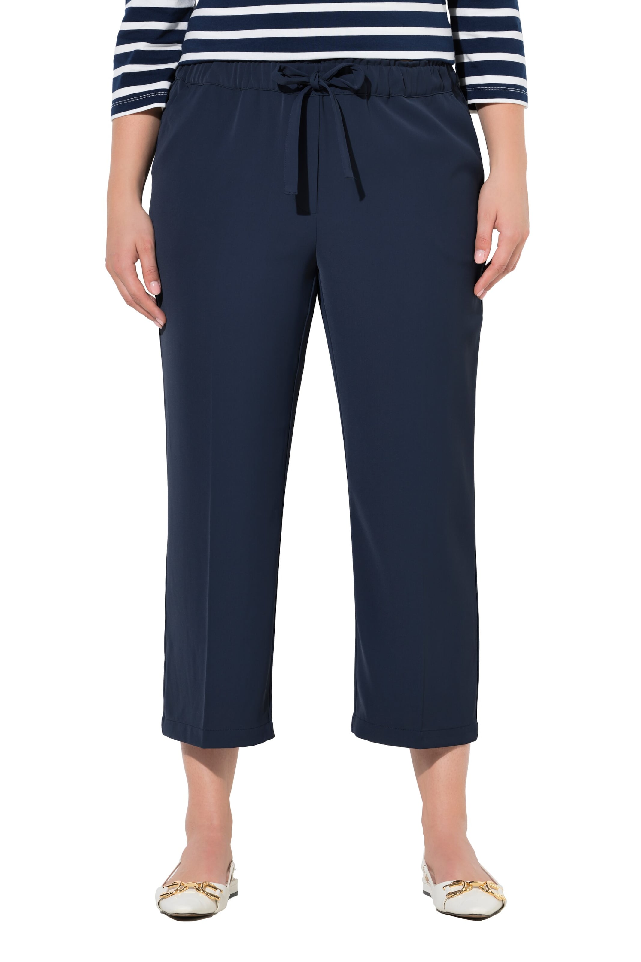 Ulla Popken Regular Hose in Blau: Vorderseite