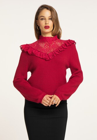 faina Sweater in Red: front
