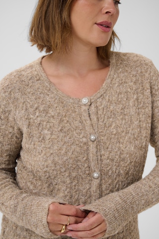 KAFFE CURVE Strickjacke 'KCMalina' in Beige