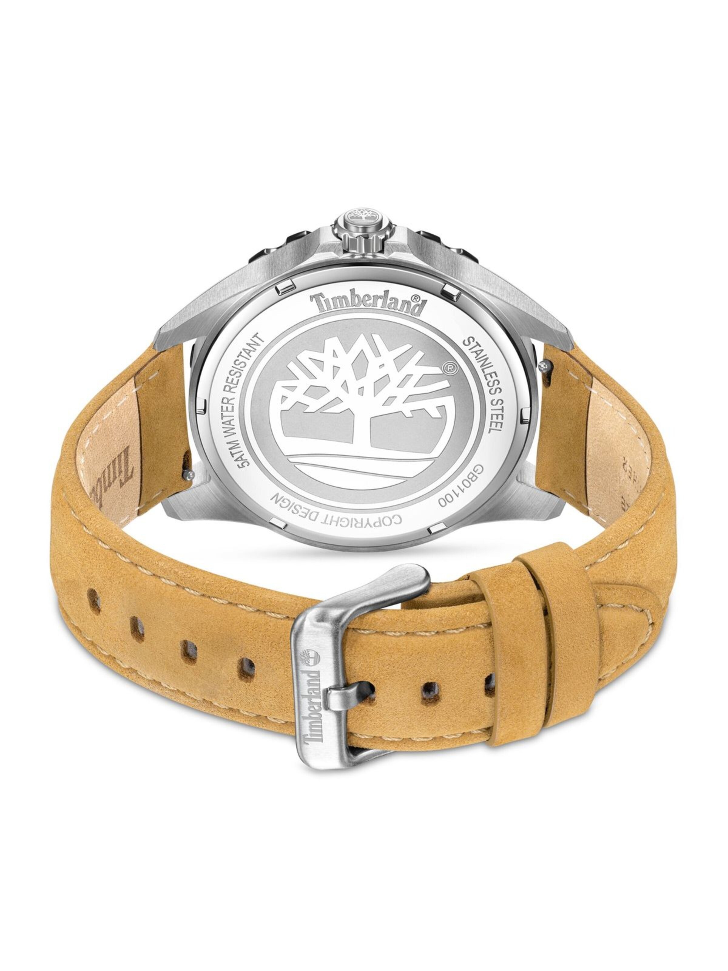 TIMBERLAND Analoog horloge 'Date watch Solar Peak' in Bruin