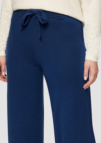 s.Oliver Wide leg Broek in Blauw