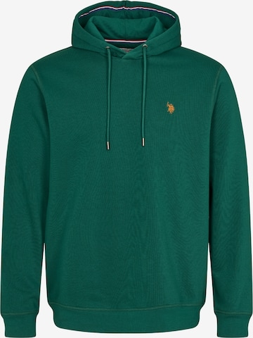 U.S. POLO ASSN. Collegepaita 'Toke' värissä vihreä: etupuoli