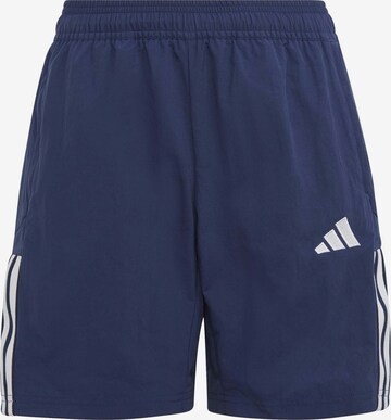 ADIDAS SPORTSWEAR Loose fit Workout Pants 'Tiro 23 Competition Downtime' in Blue: front