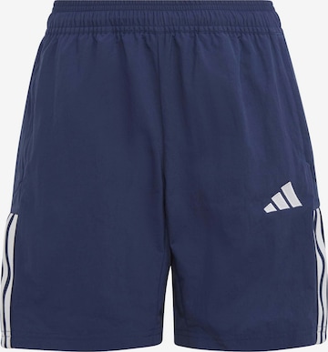 ADIDAS SPORTSWEAR Workout Pants 'Tiro 23 Competition Downtime' in Blue: front