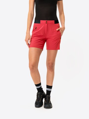 VAUDE Skinny Outdoor trousers 'Scopi II' in Red: front