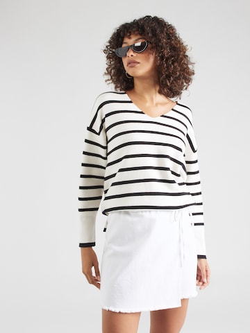 ZABAIONE - Pullover 'Se44lena' em branco: frente