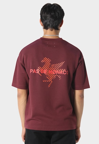 Maglietta 'La Pegaus Chevron' di Pas De Monaco in rosso: frontale