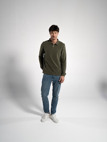 GORG Shirt 'Herren Langarm Poloshirt aus 100% Bio-Baumwolle' in Bruin