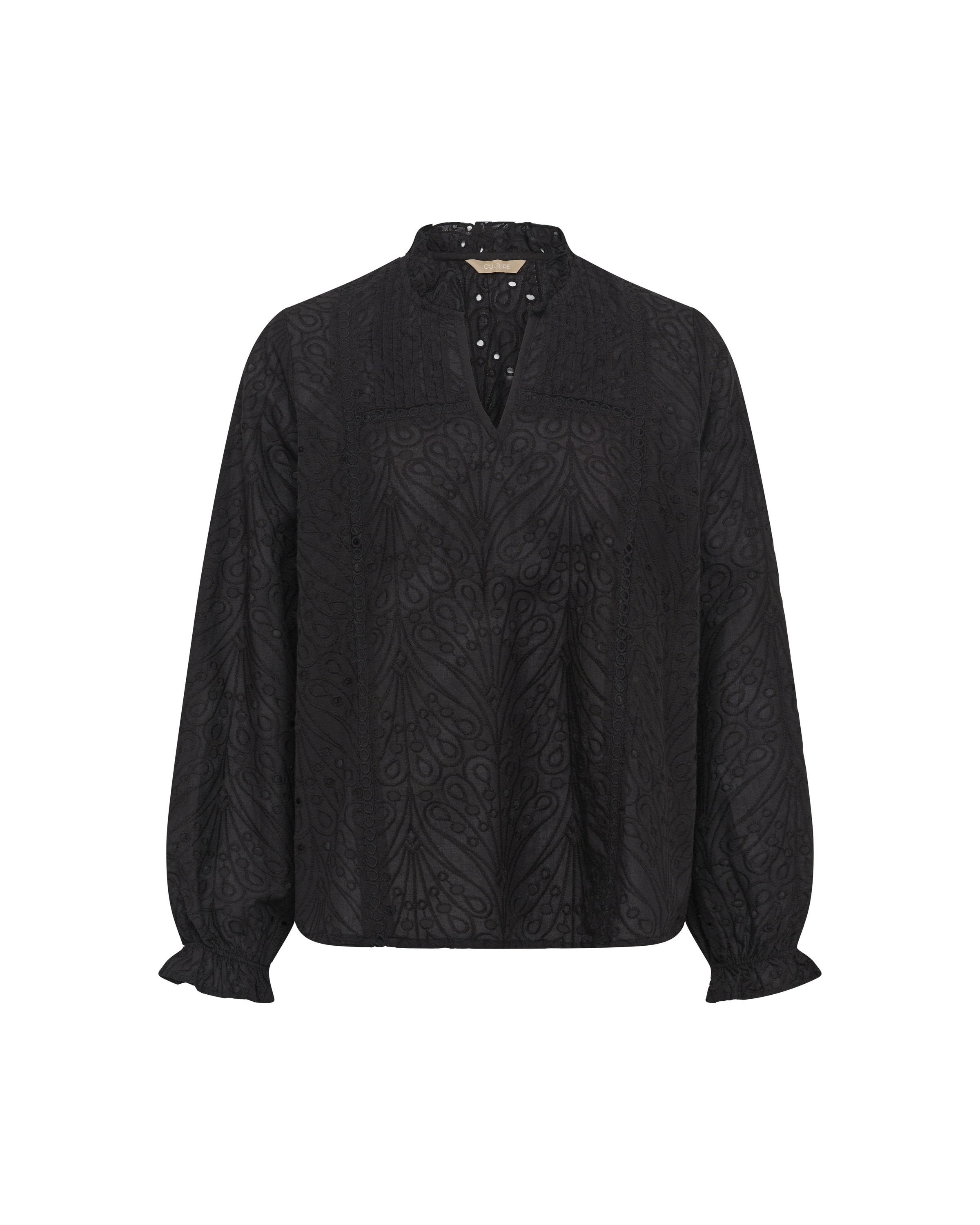 CULTURE - Blusa en negro: frente