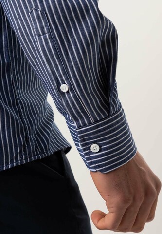 Black Label Shirt Regular fit Business Shirt 'DENIMLIKE' in Blue