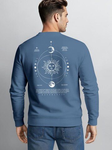 Neverless Sweatshirt 'Spiritual Awareness' in Blue