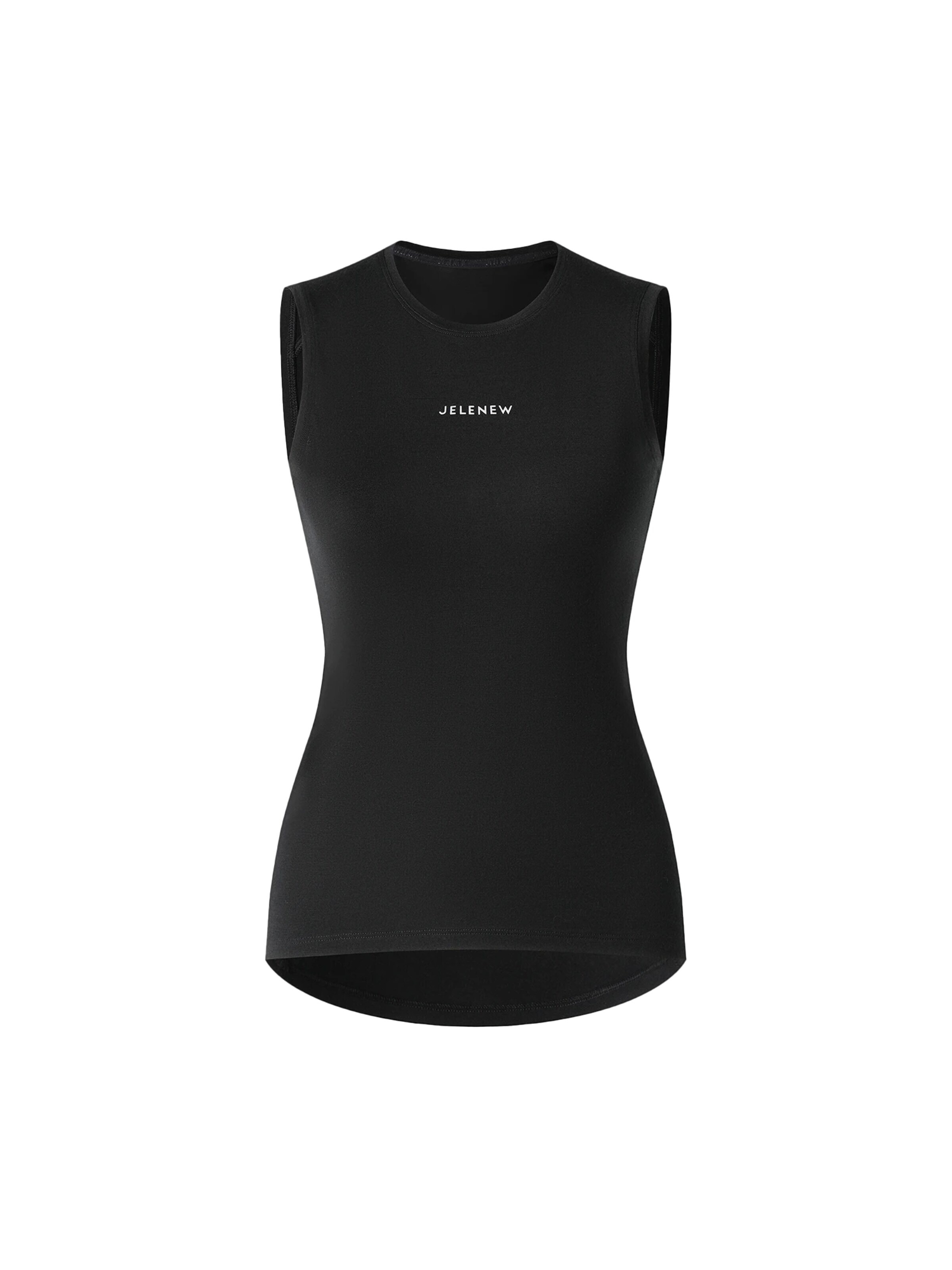 Haut de sport Jelenew en noir : devant
