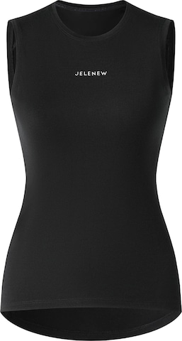 Haut de sport Jelenew en noir : devant