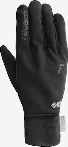 REUSCH Athletic Gloves in Black: front