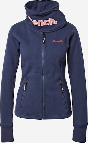 BENCH Sports sweat jacket 'Haylo' in Blue: front