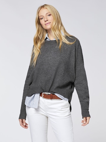 Polo Sylt Sweater in Grey: front