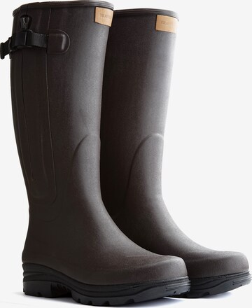 Bottes en caoutchouc Travelin en marron