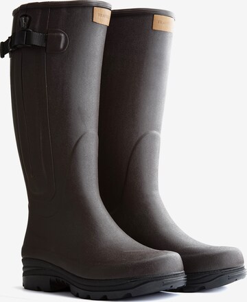 Travelin Rubber Boots 'Broadford' in Brown