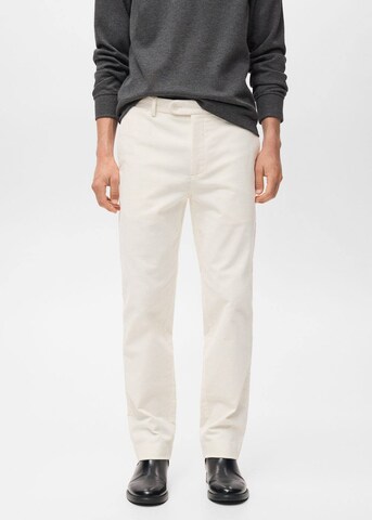 MANGO MAN Regular Pants 'Voyage' in Beige: front